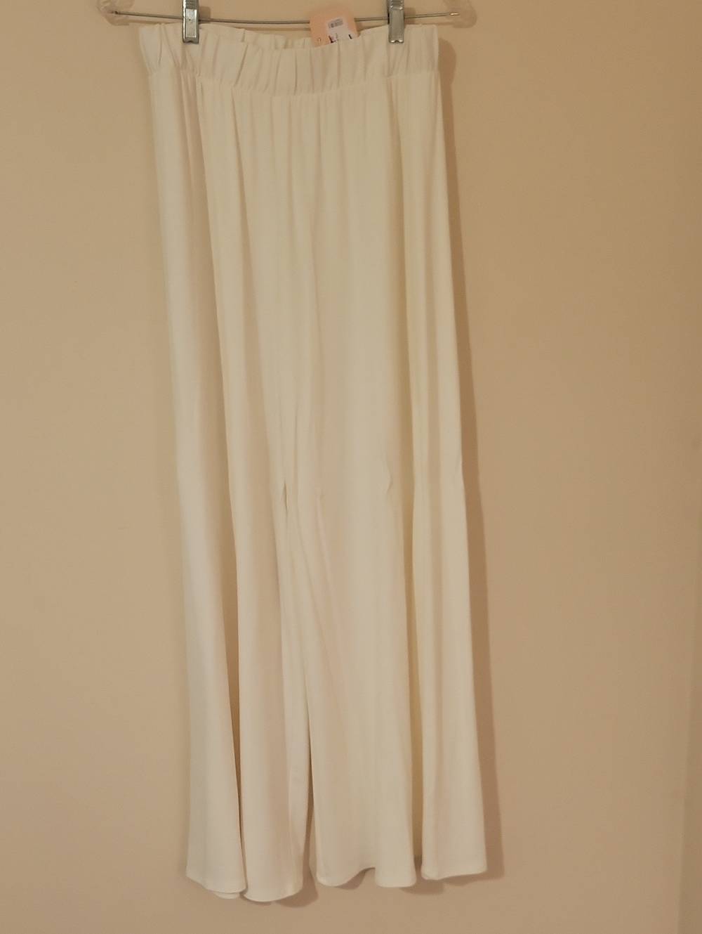 31G NLT Women's Wide Leg Palazzo Pants - Off White